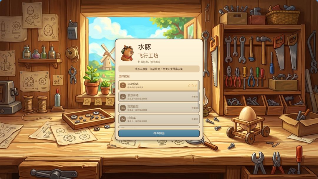 水豚飞行工坊游戏截图