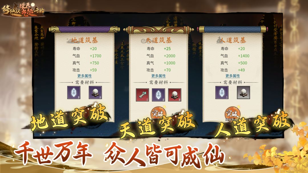 修仙从逆天气运开始游戏截图