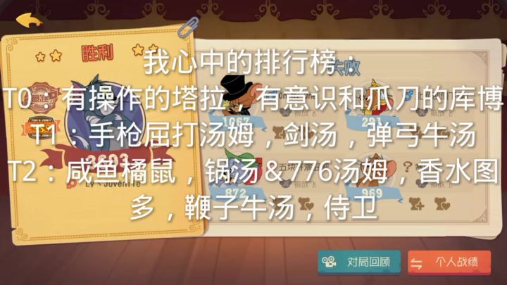 猫和老鼠手游：猫皇局顶尖汤姆实战截图