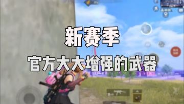 和平精英：新赛季版本之子的2把增强武器！