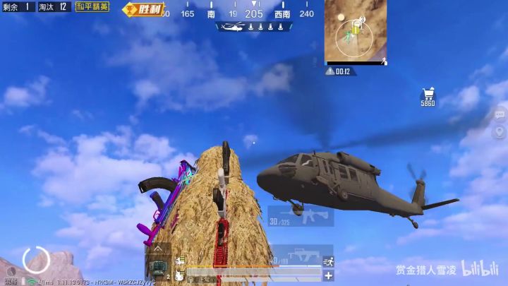 【和平精英】雪凌：黄金岛能打爆飞机吗？不撤离会怎样？来看看我的惨痛教训！截图