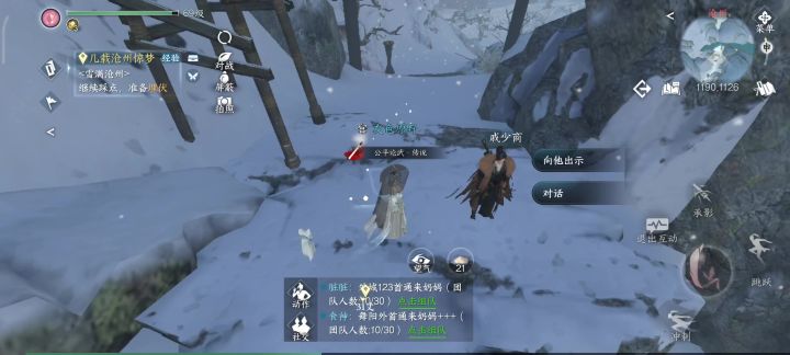 逆水寒手游,给戚少商道具截图