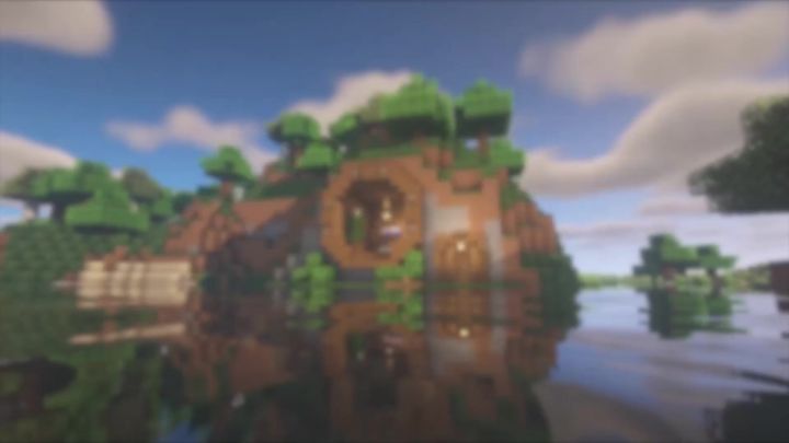 我的世界河边小屋搭建教程#寻找网易创作匠截图