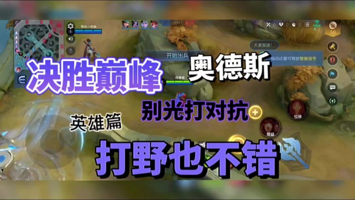 决胜巅峰:奥德斯别光打对抗路,其实打野也不错!截图