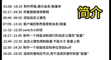 手把手教你用一种自定义能量替代魔法消耗