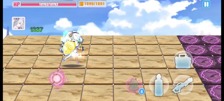 崩坏学园2幻海空岛w-5,手残党劝退,侧滑依旧不给力啊截图