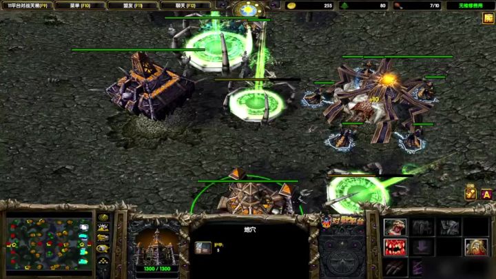 魔兽争霸3之冰封王座神坡农二随机匹配4v4不死DK攻速光环加冰龙平推对面直播录像回放截图