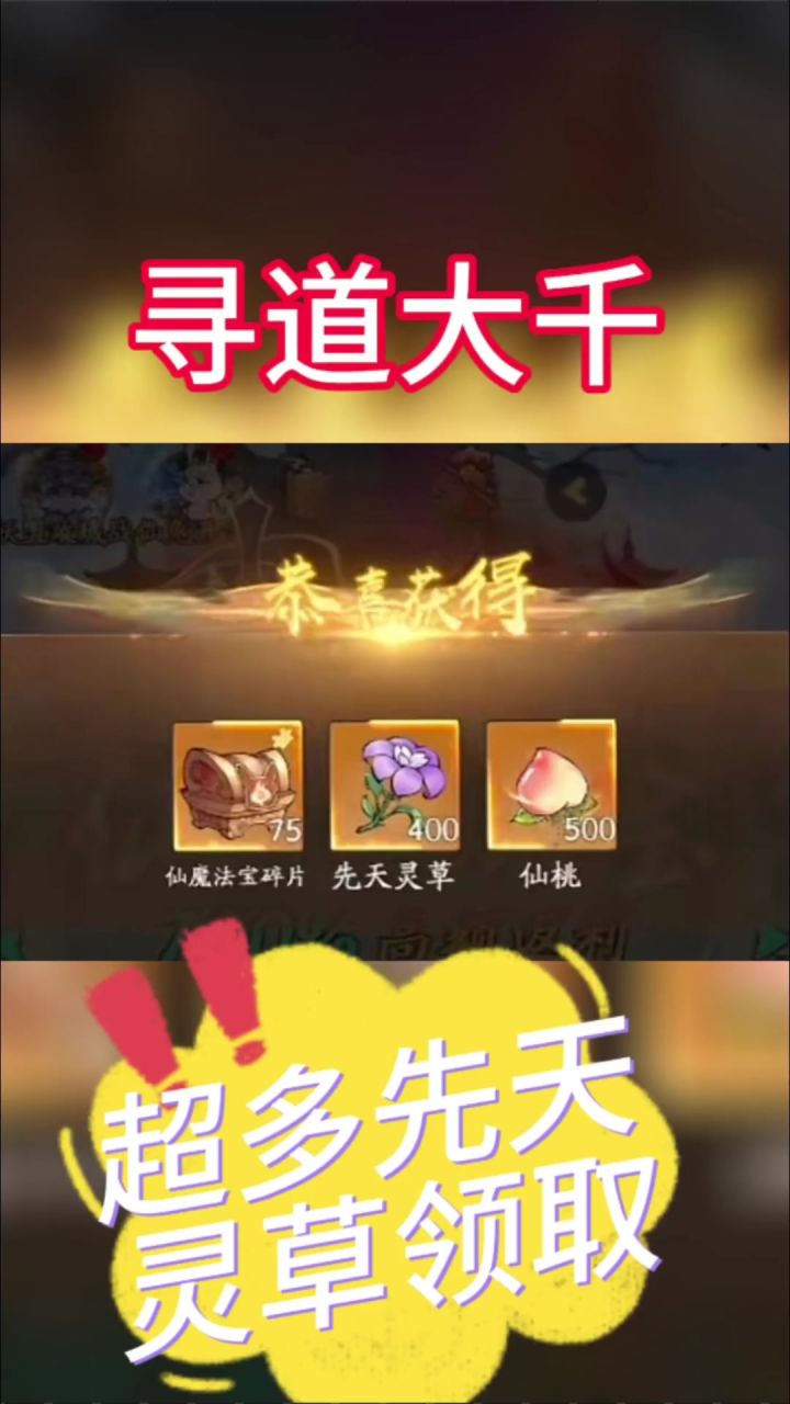 寻道大千礼包码截图