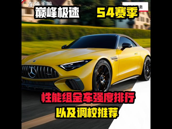 s4赛季性能组金车排行及调校推荐截图