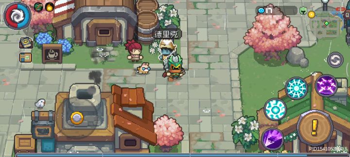 挑衅村里的小猫咪。截图