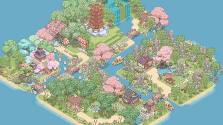 【梦幻的城】林韵山居|零氪海岛布局截图