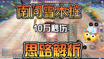南问雪木桩10万秒伤思路解析
