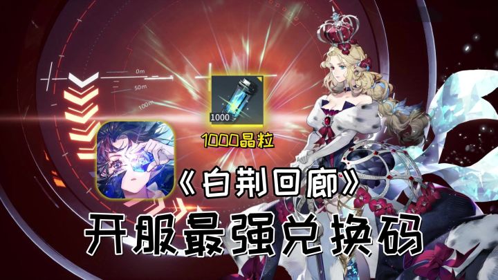 白荆回廊：开服以来的最强兑换码来了，1000晶粒巨款截图