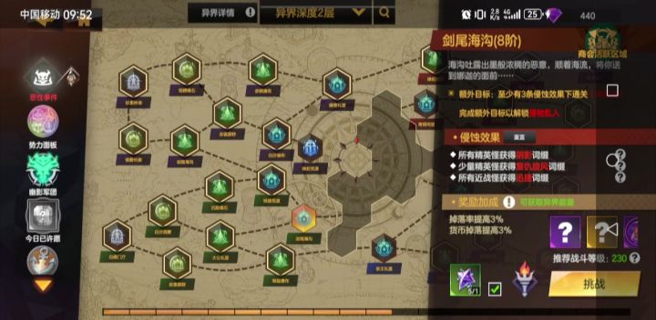 开区第三天,战刃领域刷8阶图,4层恶性截图
