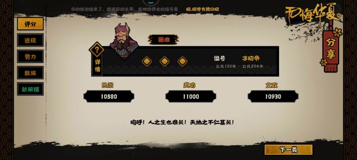 倒山颠海达成截图