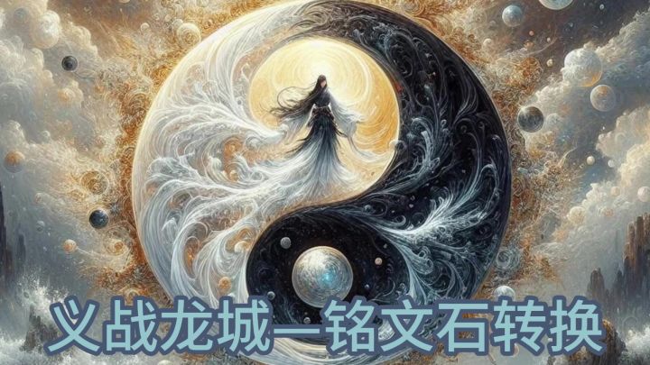 义战龙城铭文石转换方法。截图