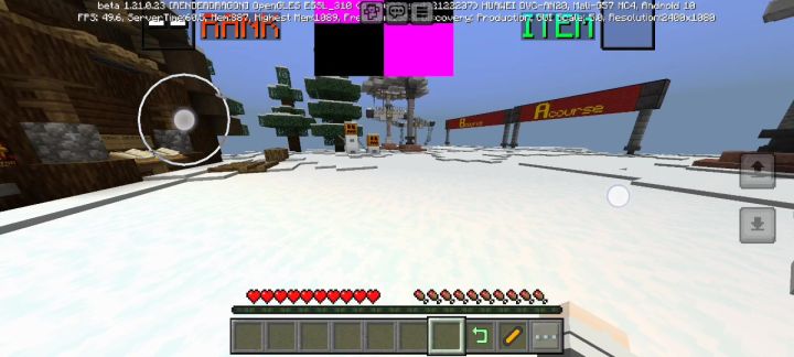 Minecraft，huyuhao12345。截图