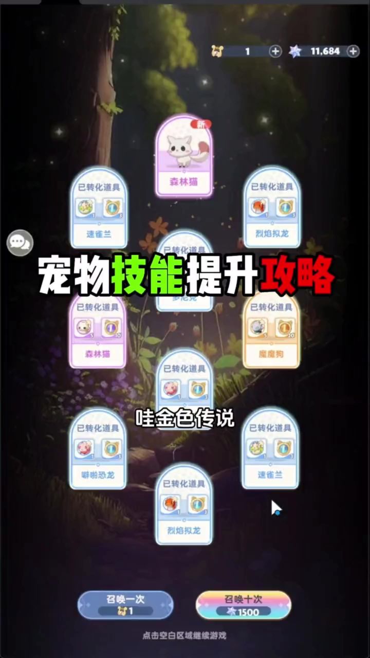 宠物技能提升攻略,为什么抽两只魔魔狗?截图