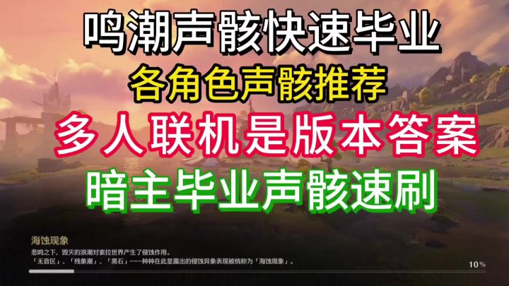 鸣潮全角色声骸推荐,组队单人速刷,暗主最快毕业方法截图