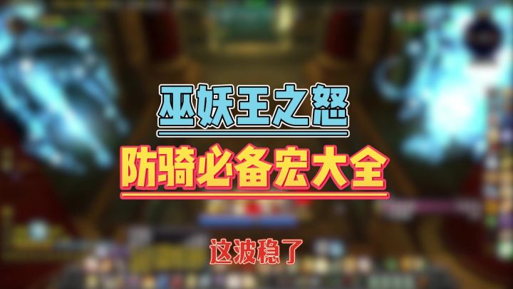 魔兽WLK防骑必备宏截图
