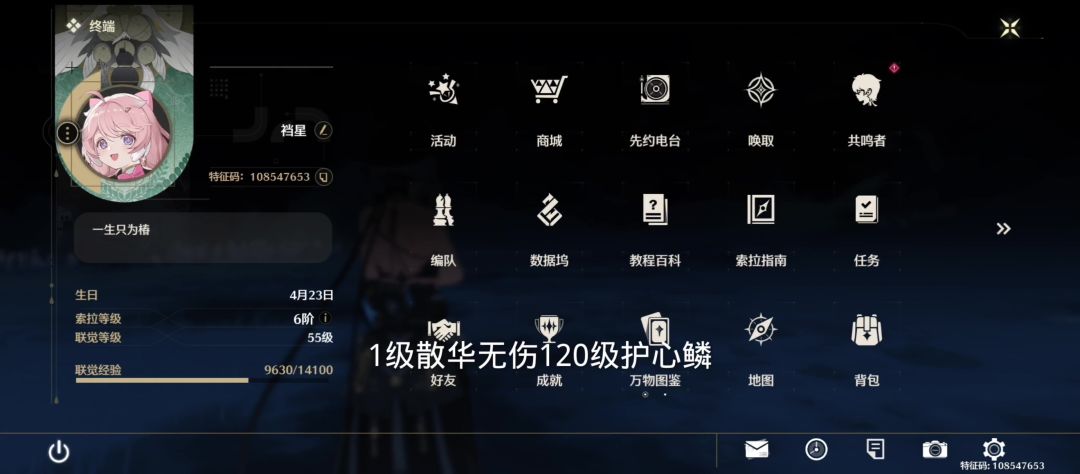 1级散华无伤120级护心鳞截图
