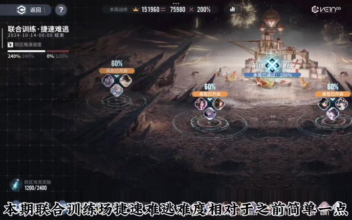 【了不起的乌瑞亚】联合训练场捷速难逃打法截图