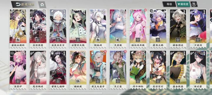 大佬们请问应该养些什么角色萌新刚入坑截图