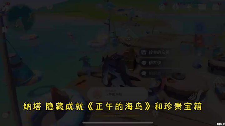 纳塔 隐藏成就《正午的海鸟》和珍贵宝箱截图