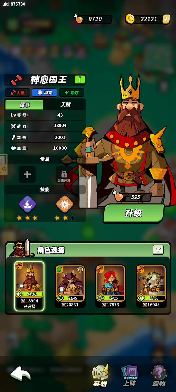 等级最高的英雄国王截图