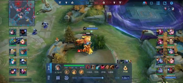 隔山打牛——1V4,满血3杀截图