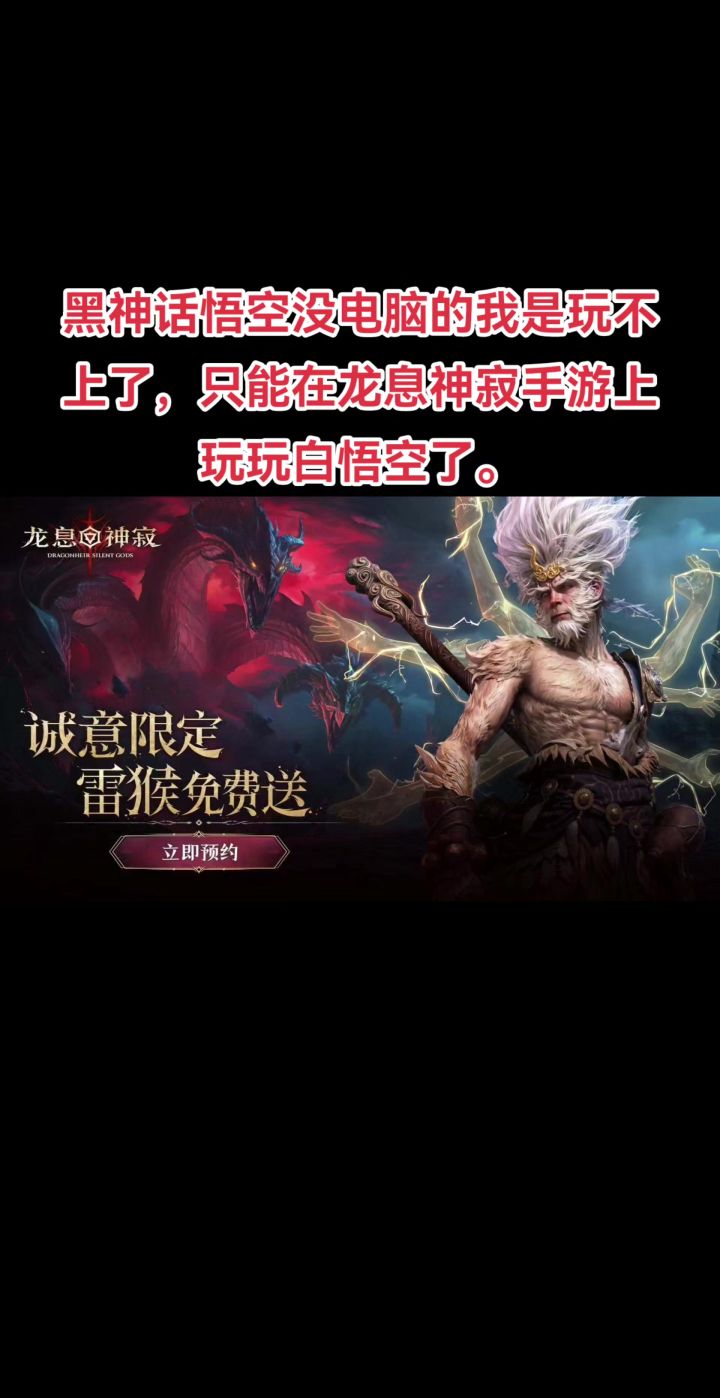 黑悟空不好意思了,龙息神寂的白悟空更吸引我截图
