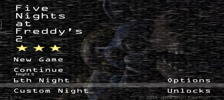 Fnaf2第五夜作弊模式通关截图
