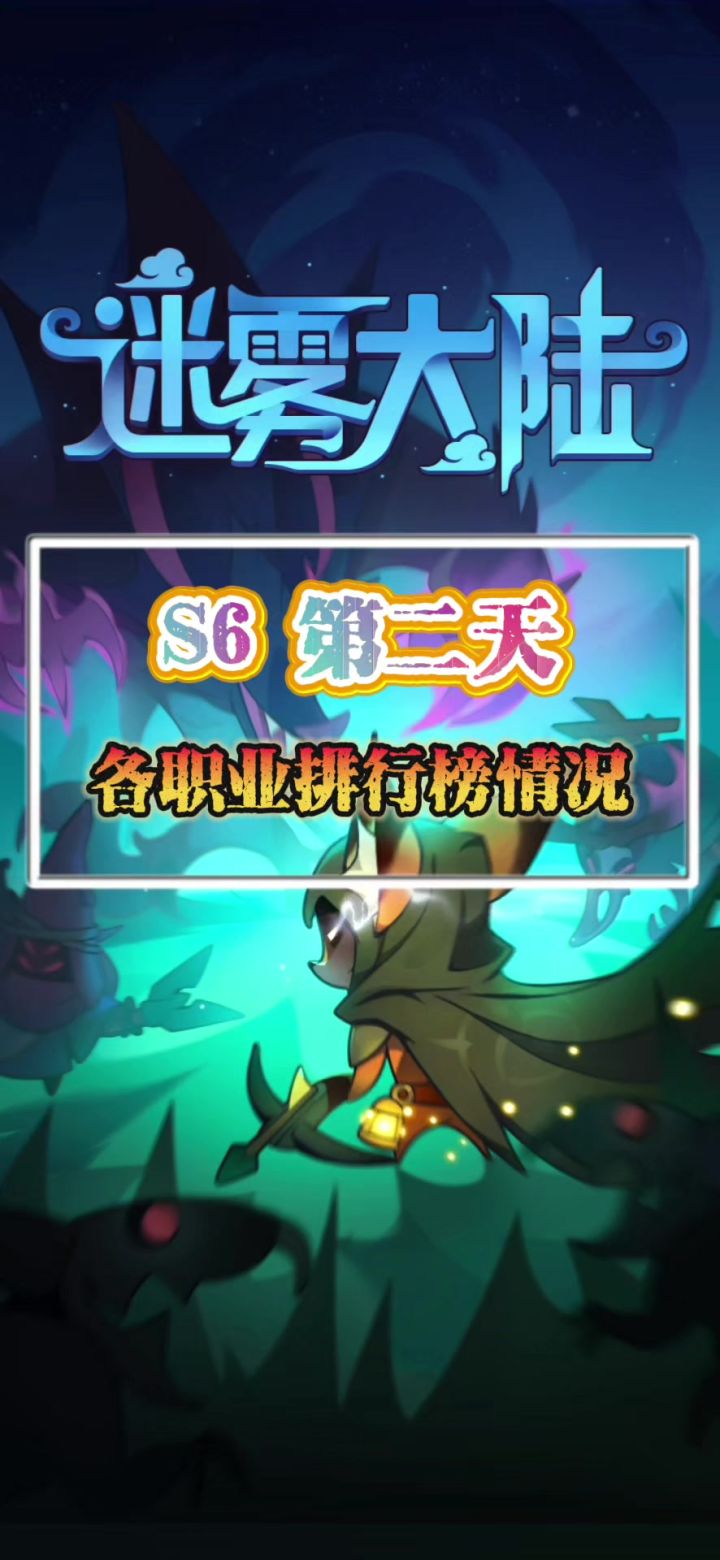 第二天各职业排行榜截图