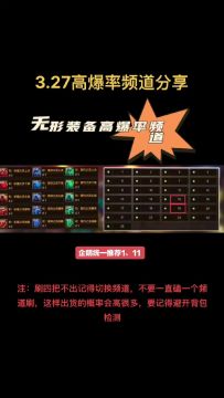 3.27原始祭坛高爆率推荐，新深渊不出货？可能是方法不对