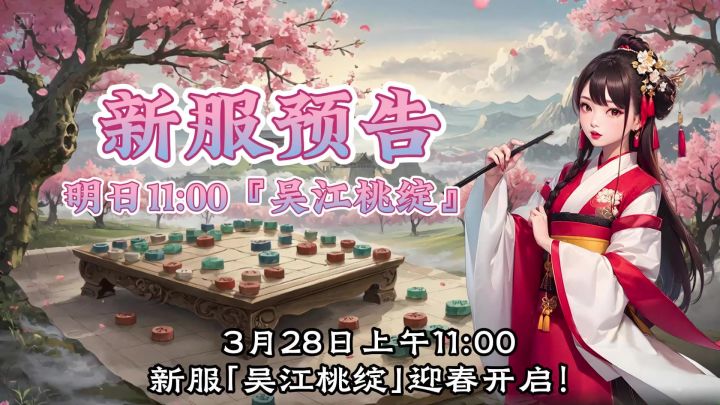 三国志战棋天下:新服「吴江桃绽」明日11点,迎春开启截图