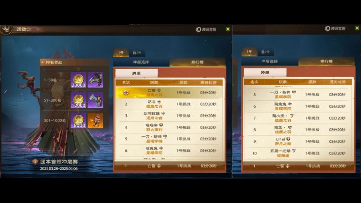 塔瑞斯世界S1赛季大德挑战国服竞速第一3分20秒截图