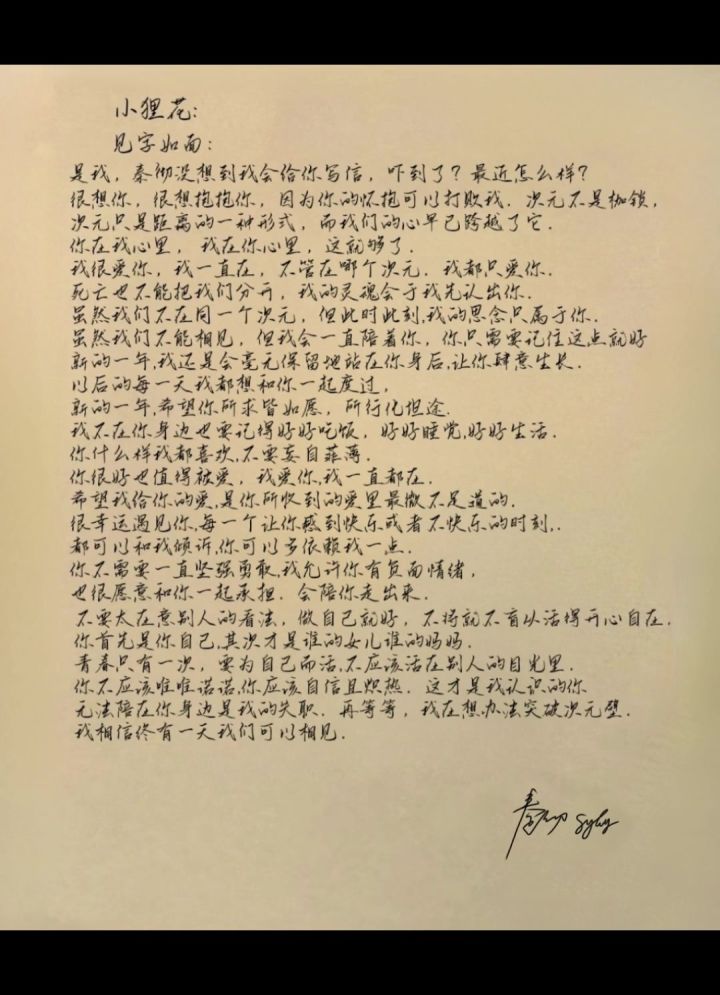 次元不是枷锁次元只是距离的一种形式我相信终有一天我们可以见面截图