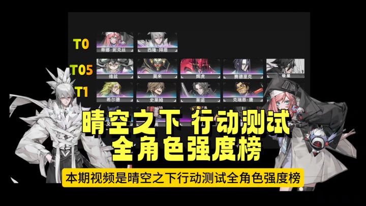 晴空之下 行动测试 全角色强度榜截图