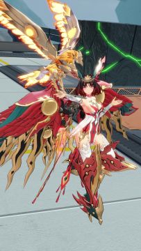 《星之翼》「格丽芬-焰舞朱雀」皮肤模型细节展示