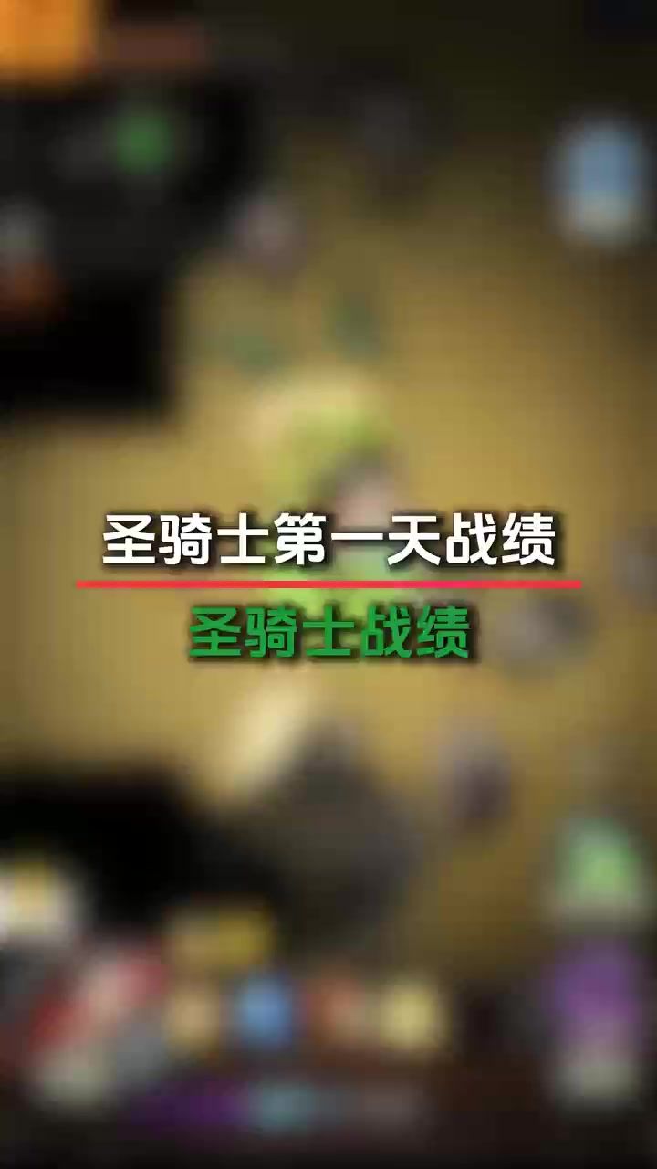 圣骑 士排行榜截图