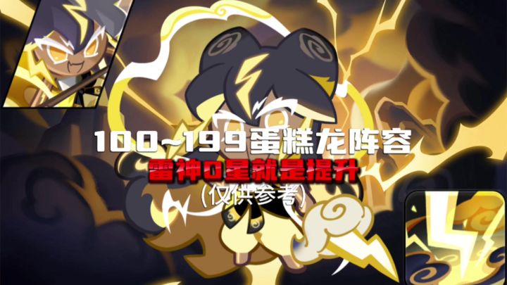 蛋糕龙100~199阶雷神阵容打法参考截图
