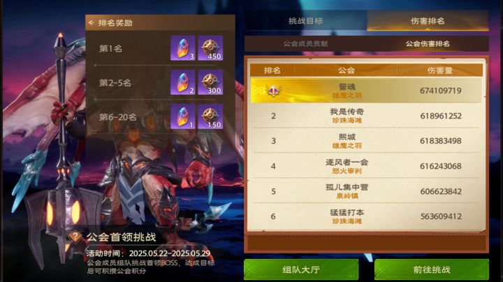 塔瑞斯世界S1赛季公会BOSS6.7亿封榜第一,欢迎一组玩家加:誓魂截图