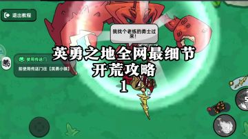 英勇之地全网最细节入坑指南。