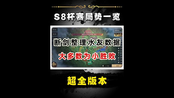 S8杯赛局势数据整理,大多数为小胜败截图