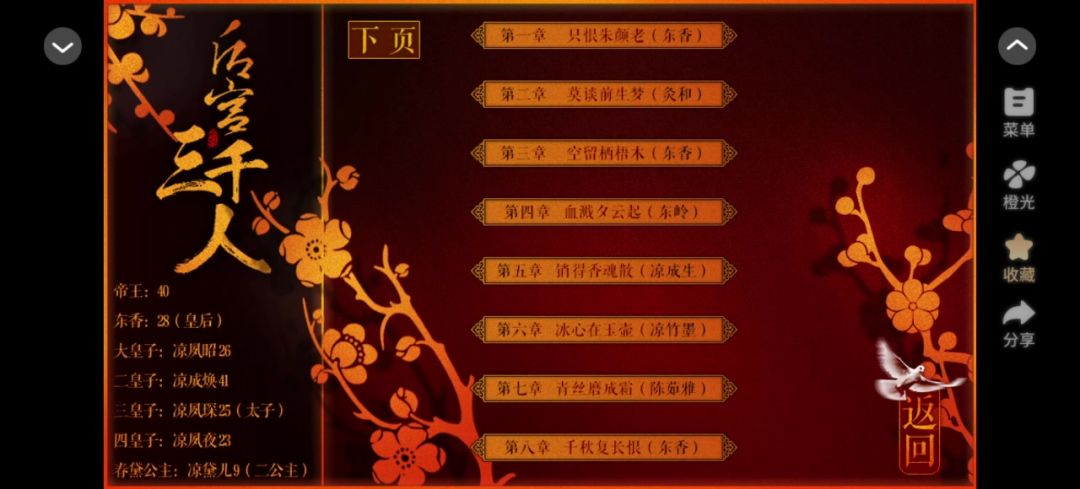 推荐橙光《后宫三千人》截图