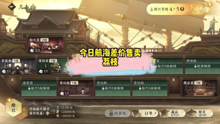 今日航海差价售卖荔枝截图