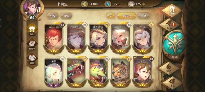 有没有大佬看看,好久没玩了,有合适配队的吗截图