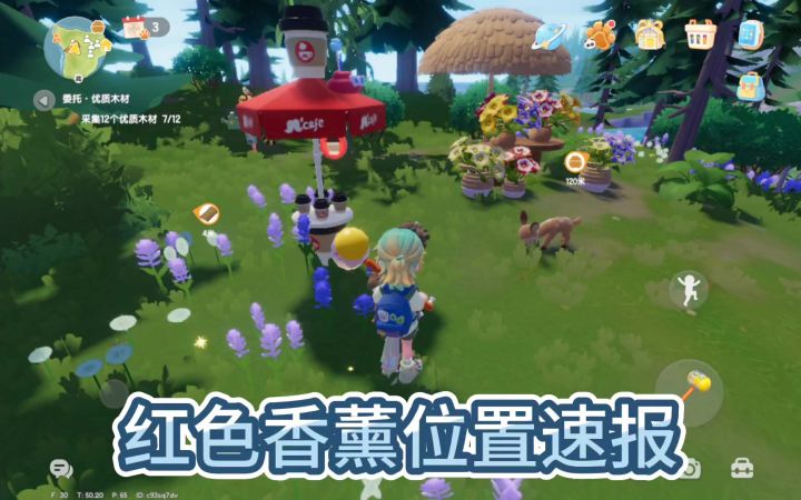 红色香薰位置截图