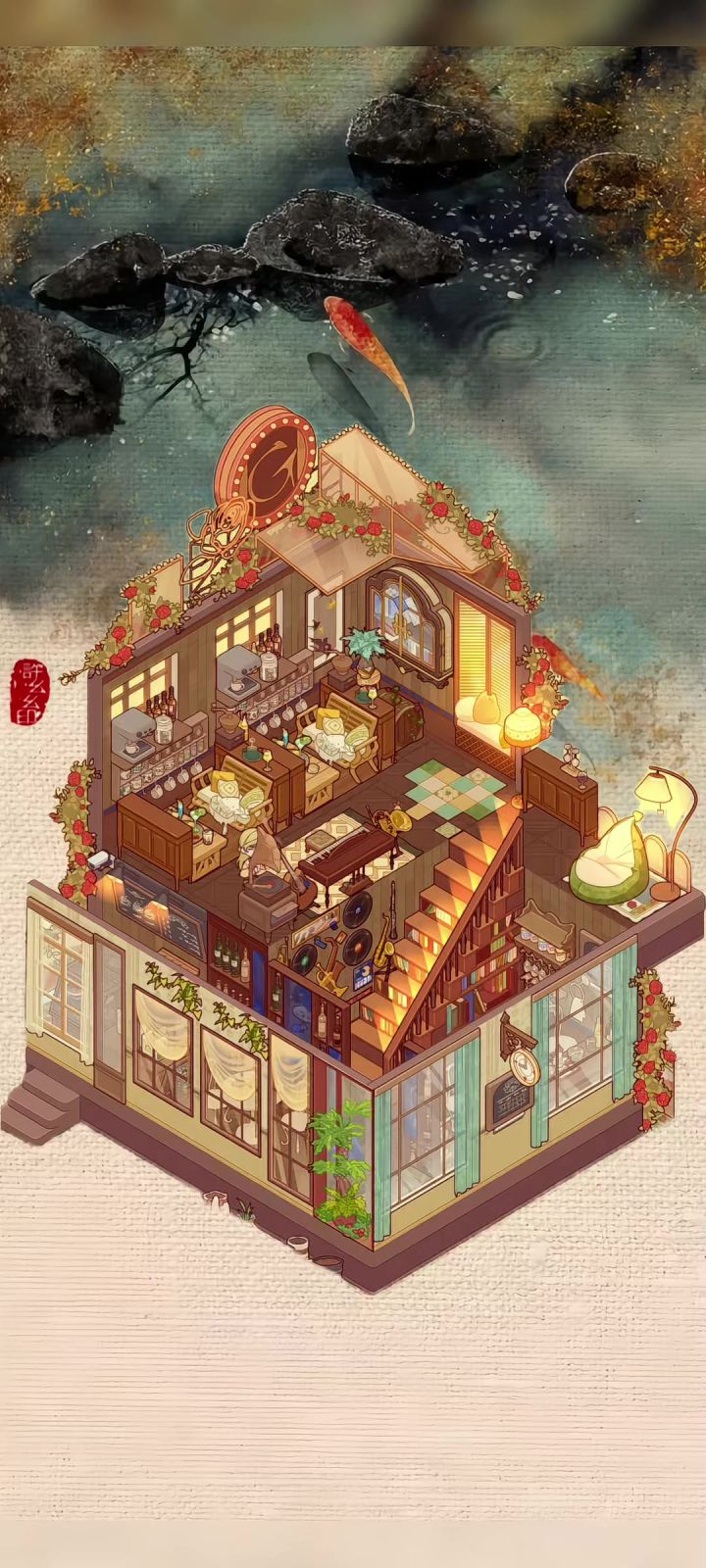 二楼咖啡厅,里面请~~截图