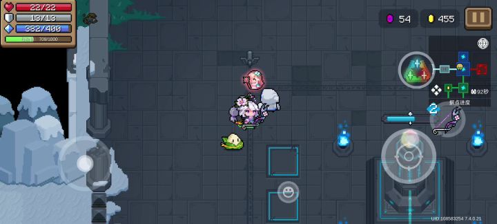 更新之后守护神殿精灵三技能配魔法弓的小小bug截图
